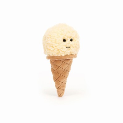 Jellycat Irresistible Ice Cream Vanilla Australia | 374698DZS